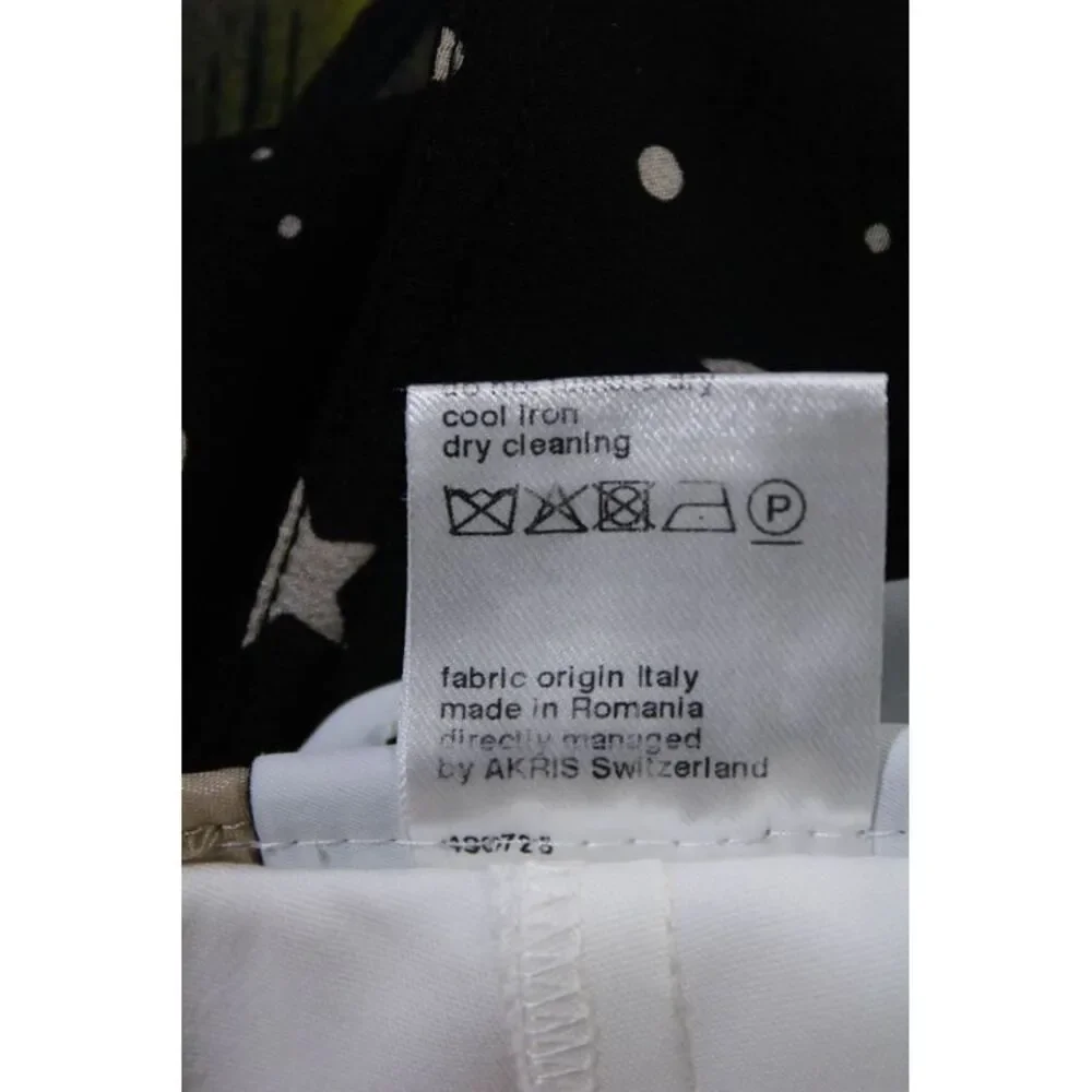 Akris Womens Tapered Leg Pleated Side Zip Dress Pants White Size 4 US - Picture 5 of 6